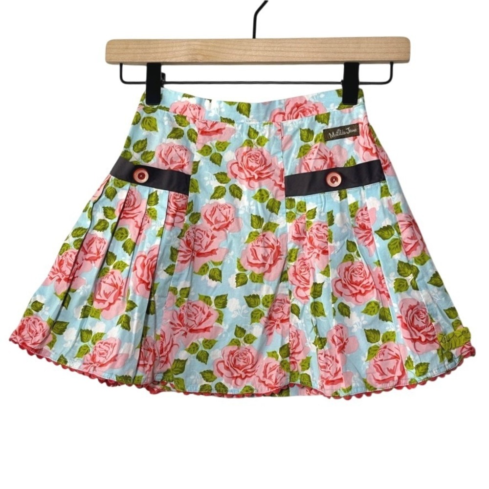 Matilda Jane Girls Salt Water Taffy Skirt Sz 4 Floral 2013 Good Hart Collection